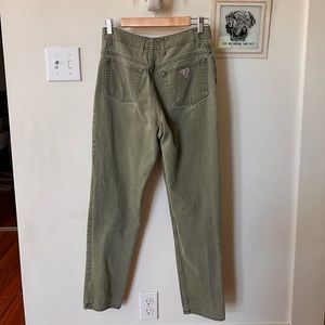 VINTAGE [guess] 90’s olive tapered leg jeans